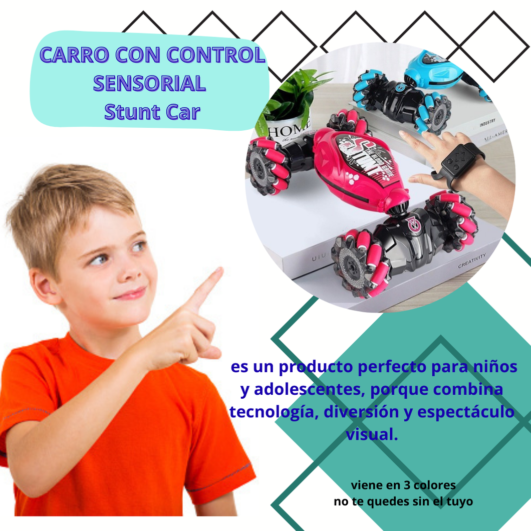 🚗💥 Carro con Control Sensorial Stunt Car – Diversión sin límites